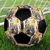Soccer Ball Colorful Machine Stitched PVC Size 5 Team Training Competition Ready Durable High-Bounce Cool Sports Gift