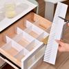 Separatoare de sertar din plastic reglabile pentru șosete și lenjerie intimă
