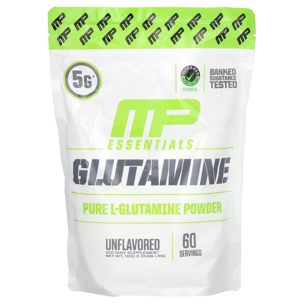 Essentials, Glutamine, Unflavored, 300G(0.66Lb)