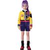 Kpop Rumi Zoey Mira Party Girls Demon Costume Hunters Cosplay Outfit Jacket Top Shorts Kids Halloween Costumes Singer Cosplay
