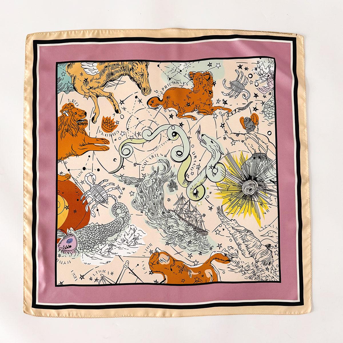 

Шарф из 100% натурального твила 14 момме для женщин Двусторонний Женский Фуляр Шаль Накидка Квадратная пашмина Хиджаб Бандана Шарфы Twill Silk 65x65cm