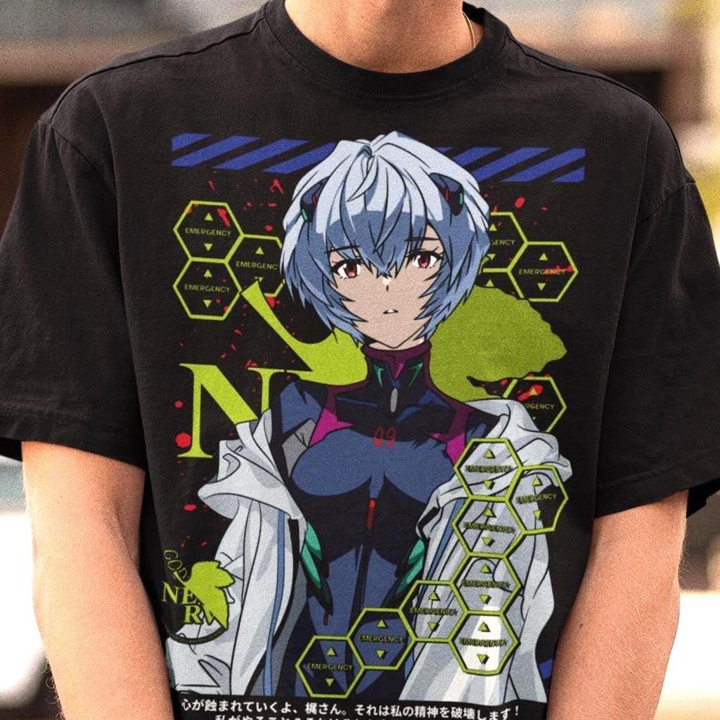 Rei Ayanami Anime T-Shirt – Evangelion Shirt,EVA Tee,Manga Cosplay Merch