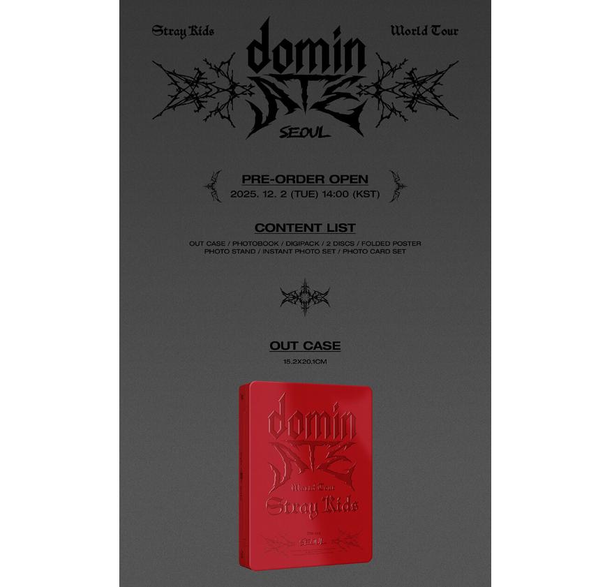 [Vorbestellung] Stray Kids Welttournee <dominATE SEOUL> Blu-ray (2 Schlafzimmer)