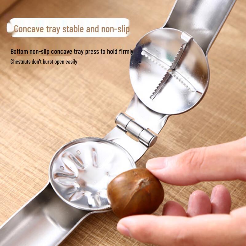 Stainless Steel Chestnut and Walnut Opener