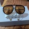 Internet celebrity new pendant sunglasses men's European and American fashion oval sunglasses ultra-light driving toad glasses