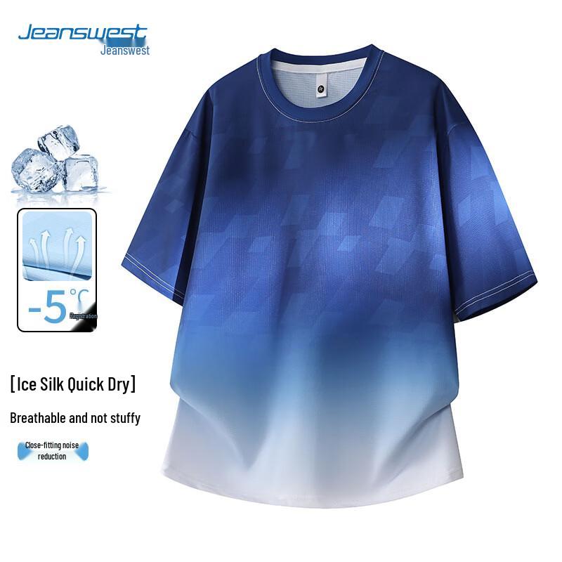 Jeanswest Men s Ice Silk Gradient T-Shirt 8XL