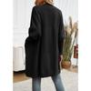 Women Bat Sleeve Cardigan Solid Color Knit Sweater Cardigan Coat