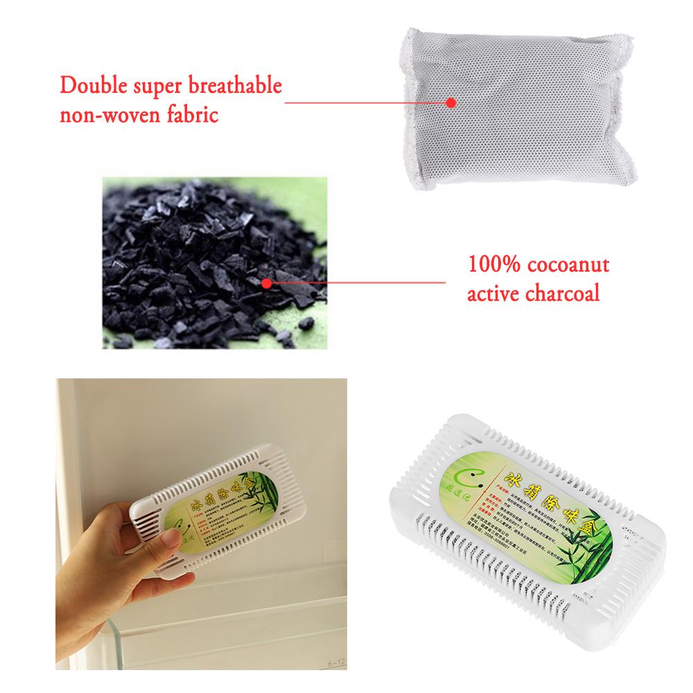 Eco-friendly Refrigerator Deodorant Freezer Activated Freezer Deodorizer Fridge Smell Remover Purifier Air Fresher Carbon Box