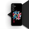 Phone Cover for Samsung Galaxy S25 S24 S23 FE Ultra Plus S7 Edge S25+ S23+ A56 5G Casing Soft Case Captain America Shield Marvel