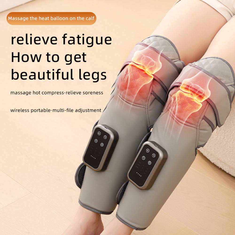 2-in-1 Eletric Calf Knee Massager Wireless Leg Air Pressure Massage Airbag Compresstion Knee Joint Foot Muscle Relieve Fatigue