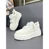 Europäische High-End neue Leder-Sport- und Freizeitschuhe Plateau-Brotchuhe