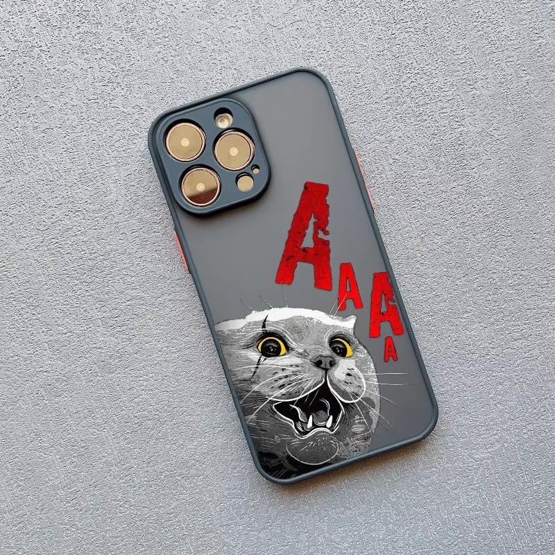 

Creative Ferocious Cat Phone Case For Samsung Galaxy S26 S25 Ultra S24 S23 FE S22 S21 Plus S20 A56 A55 A54 A15 Shockproof Cover Galaxy S26+