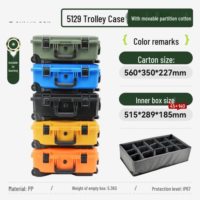 JPHZNB Protective Equipment Rolling Case