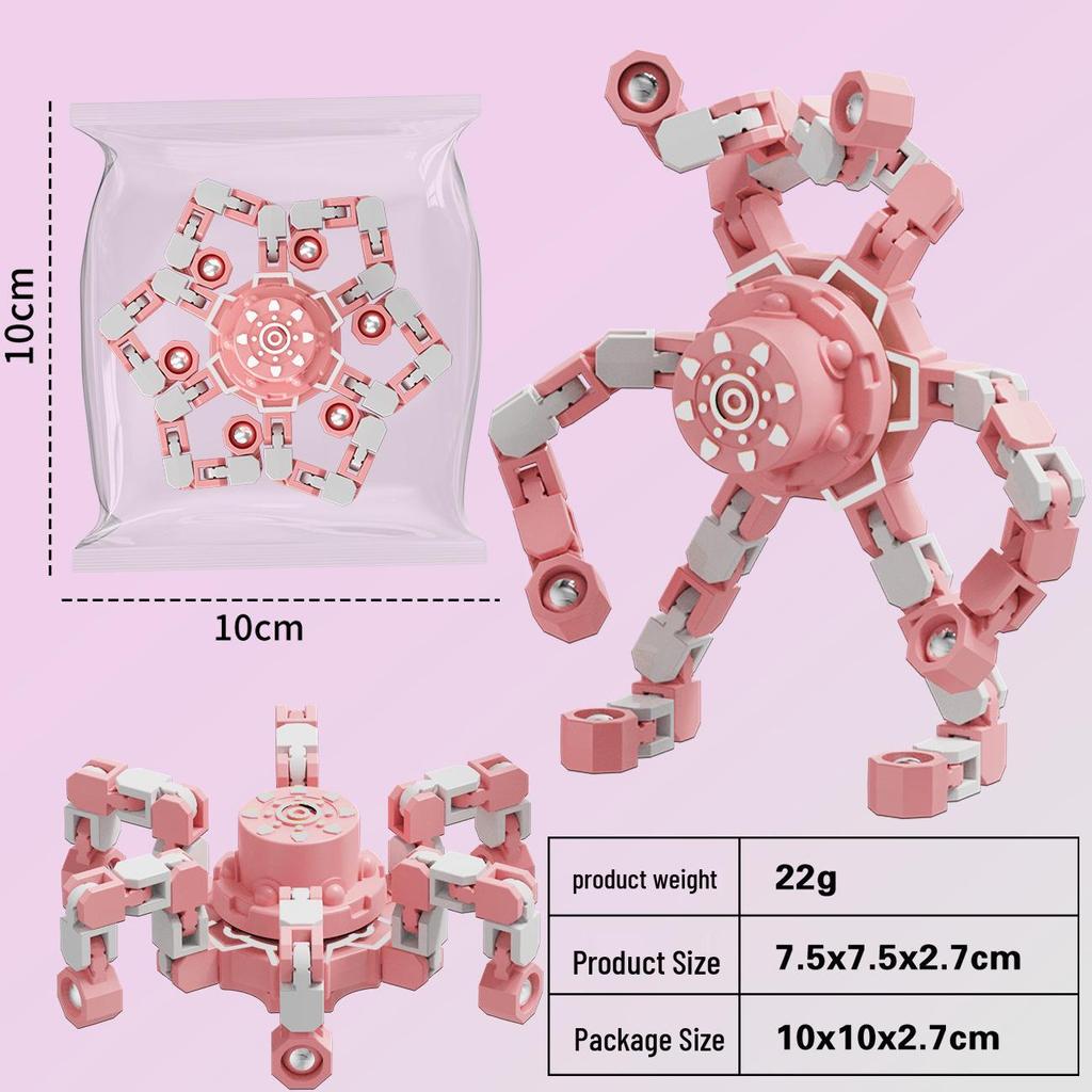 Deformable Luminous Gyro Toy: Educational Mechanical Fidget for Kids