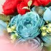30cm 9 Head DIY Decor Vintage Wedding Rose Bouquet Silk Peony  Artificial Flowers  Party Decoration