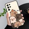 Cartoon Cute Capybara Phone Case For Samsung A55 A16 A56 A36 A35 A15 A53 A54 A33 A34 A25 A05S A52 A52S A14 A24 A26 A71