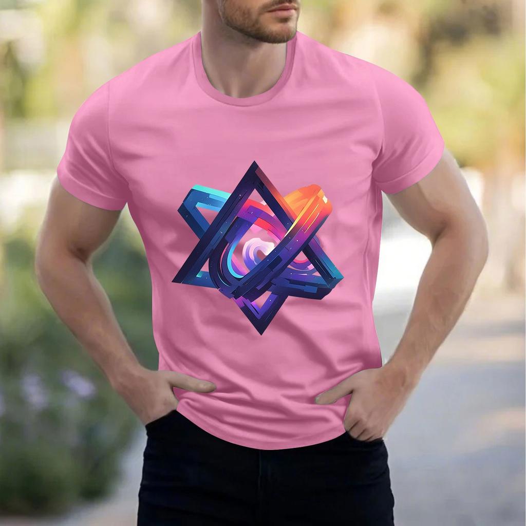 Men's Stand Collar Short Sleeve Shirt Loose Leisure Holiday Shirt Man