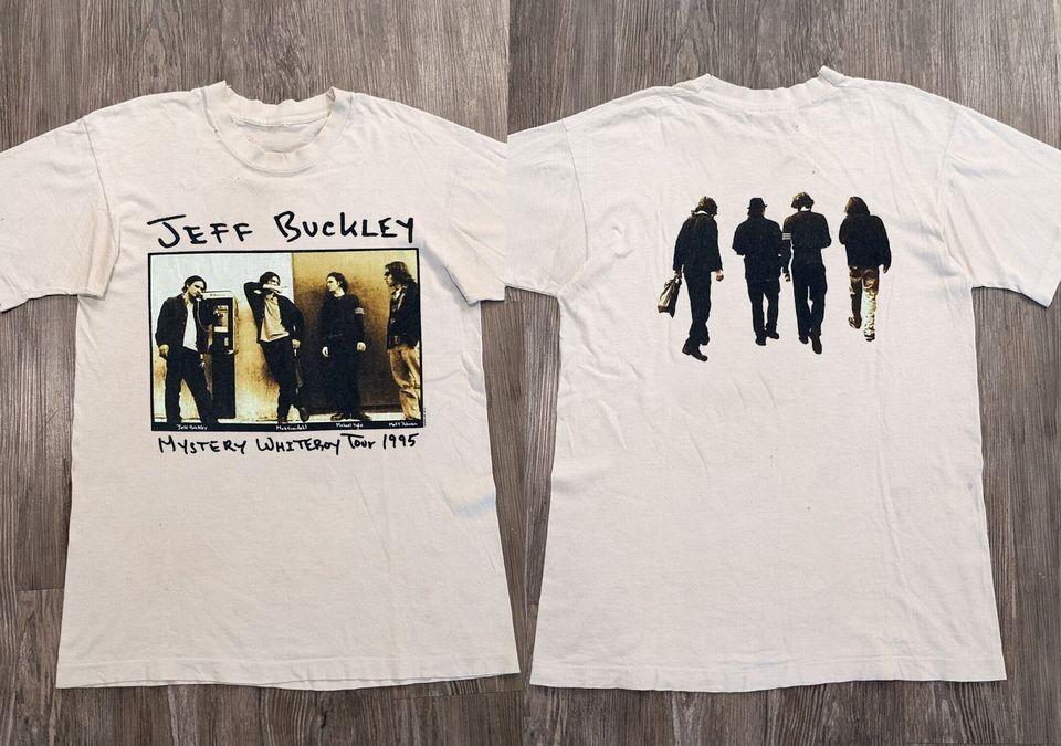 Both-sided 90s Jeff Buckley , Jeff Buckley Mystery White Boy Tour Unisex T-Shirt XL