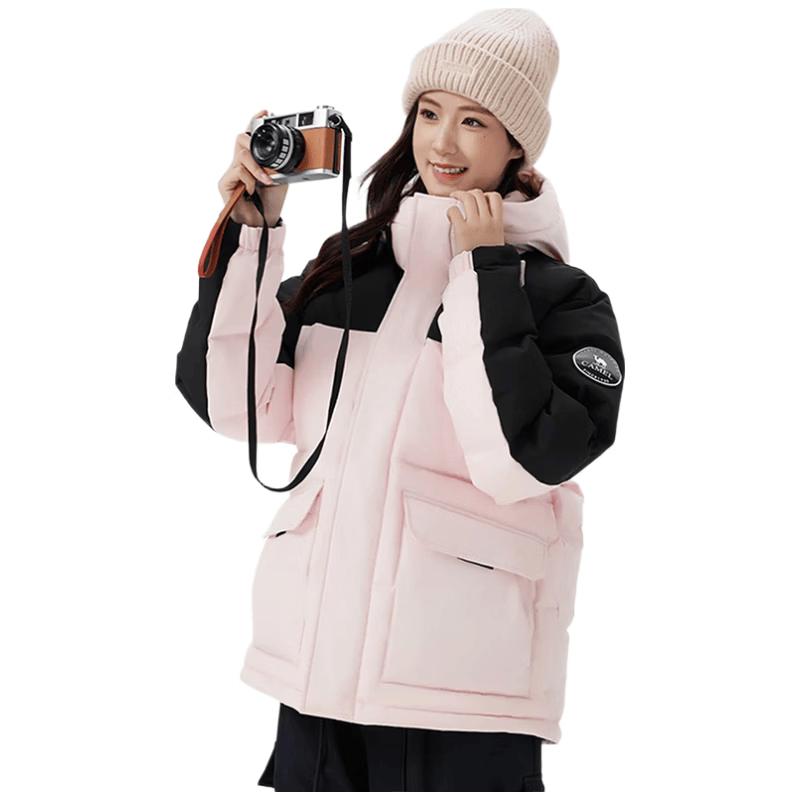 Camel Unisex Puffer Down Jacket L