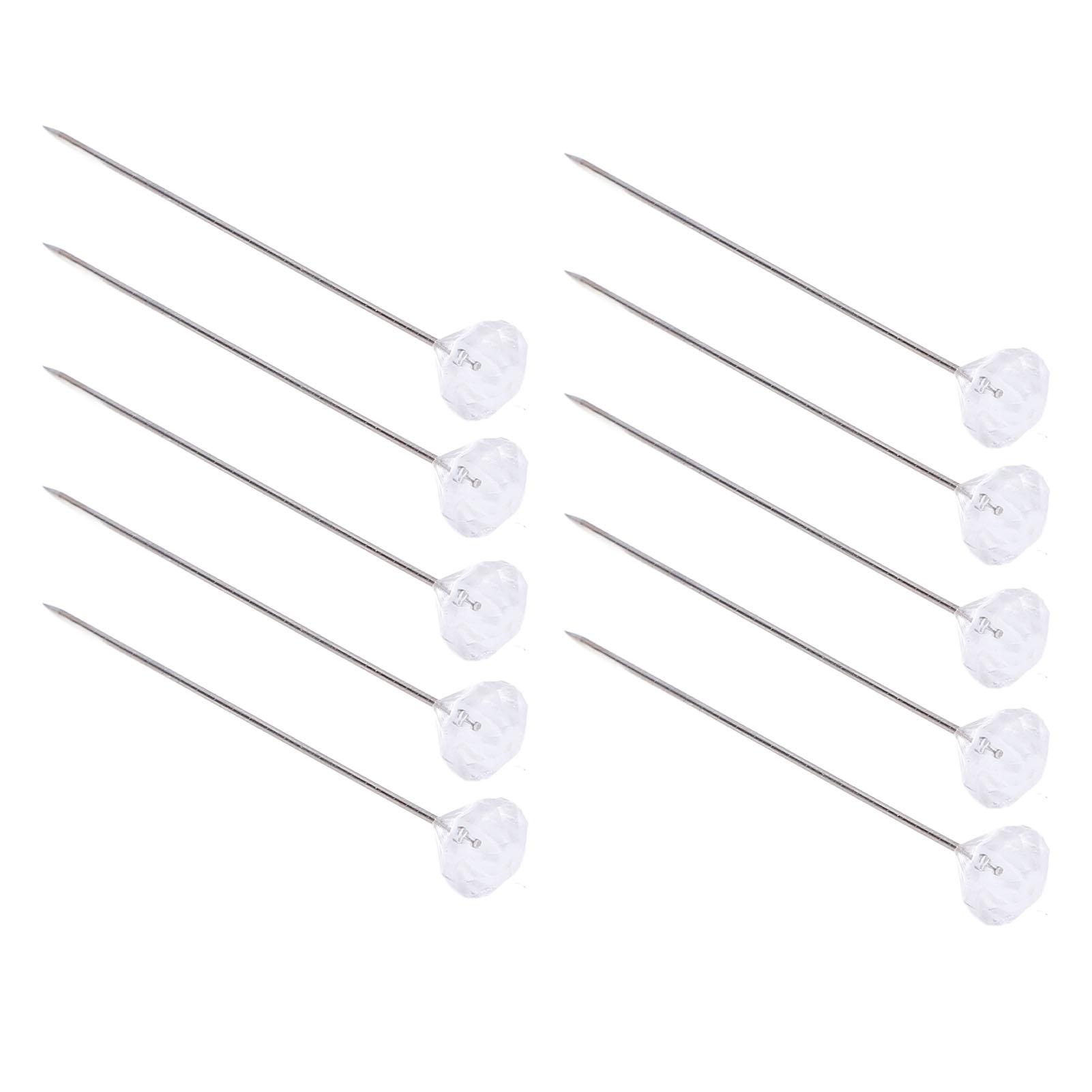 

6 коробок 300 шт. Булавка для корсажа с многофункциональной хрустальной головкой, прозрачная прямая булавка