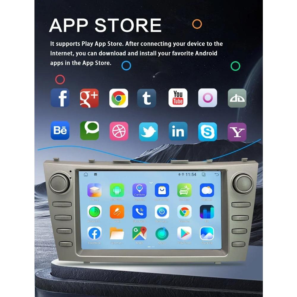 9'' Car Radio for Toyota Camry 2007-2012 Carplay Android Navigation GPS Bluetooth Multimedia Player Smart Automotive System