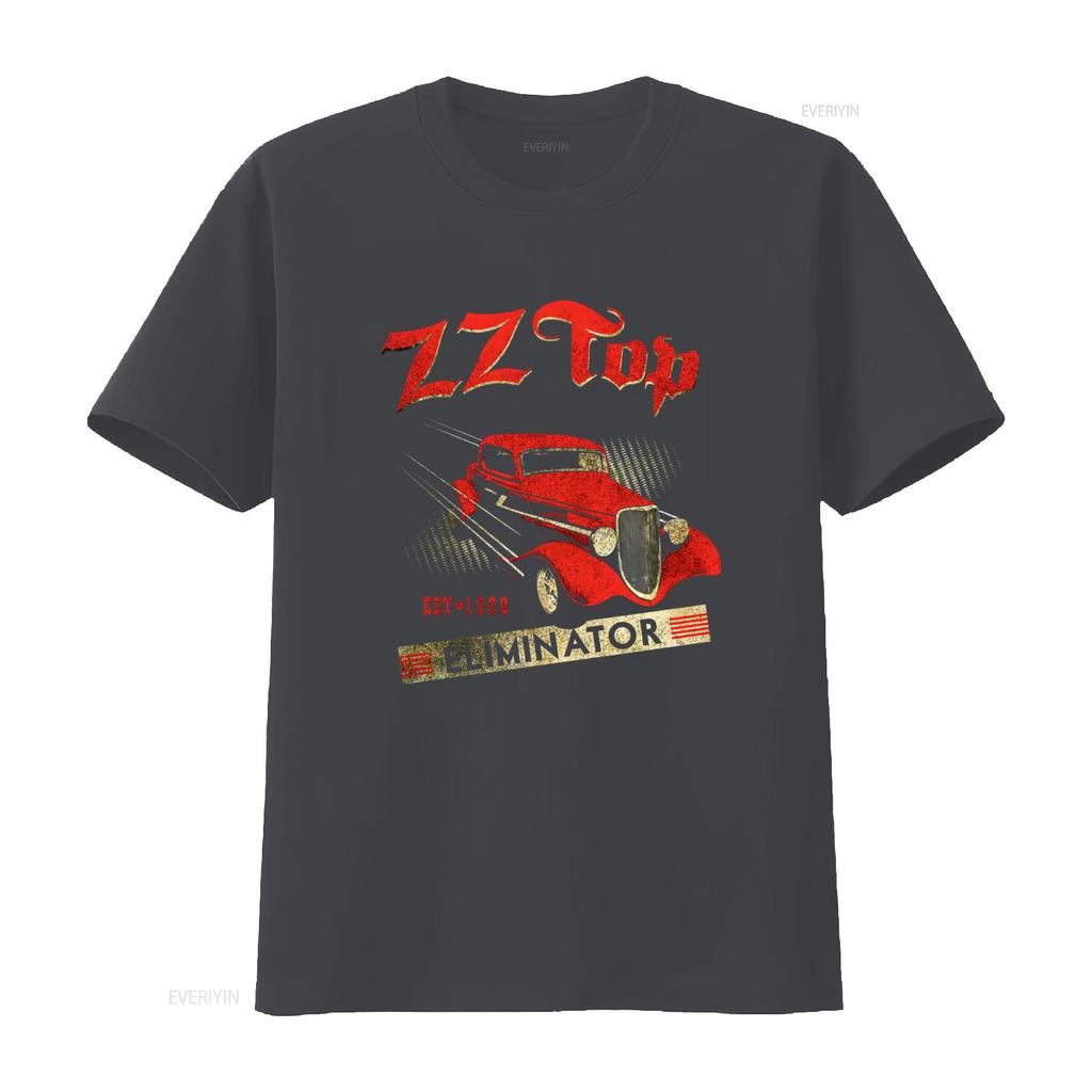 ZZ Top Eliminator Car Album Cover Art Mens T Shirt 1969 Rock Band Tour Merch Vintage Style vintage Washed Soft