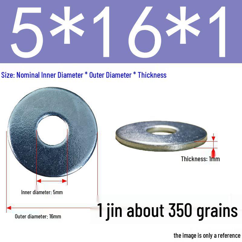 Galvanized Oversized Metal Washers M3-M60