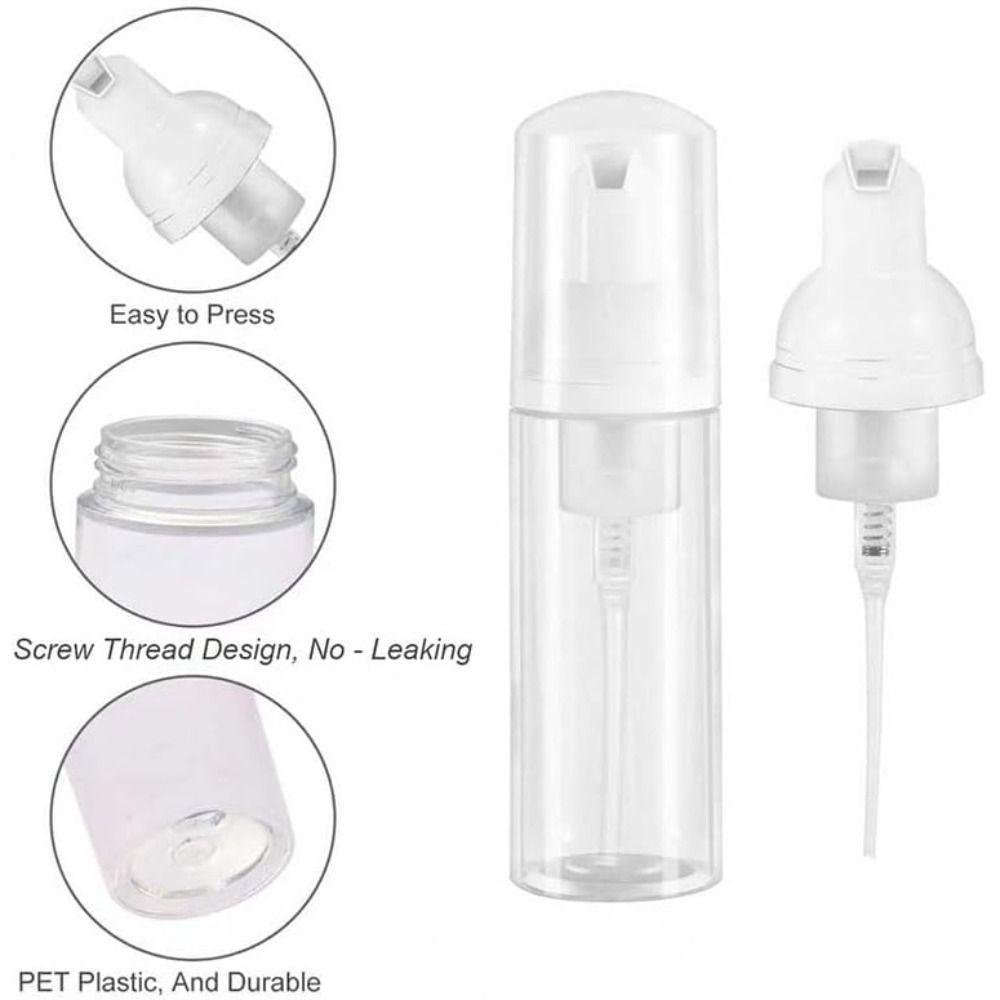 Clear Empty Bottle Plastic Empty Soap Bottle Portable Foam Bottle Cosmetics Packaging