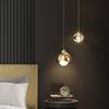 Luxury Crystal Bedside Hanging Lamp: Modern High-End Design for Bedroom or TV Wall