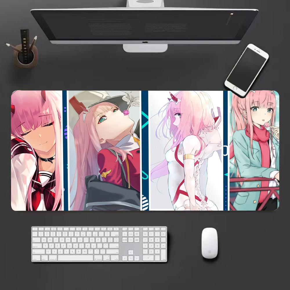 Zero two Mouse Pad Cute HD Mousepad Pad Extended Gaming Keyboard LargeMousepad xcm XXL Gamer Mousepad