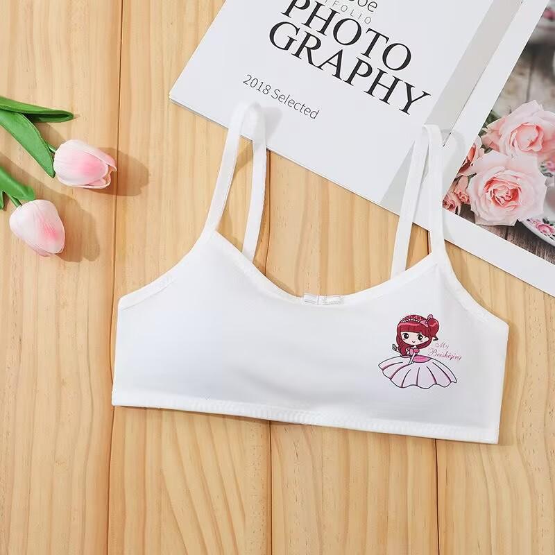 

Спортивный бюстгальтер для девочек-подростков, детский тренировочный бюстгальтер, нижнее белье для школьников белый