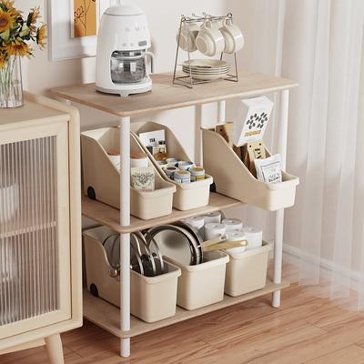 Kitchen Sundry Storage Case with Wheels Seasoning Bottle Vegetable Storage Container Kitchen Closet Organizer Make Up Organizer