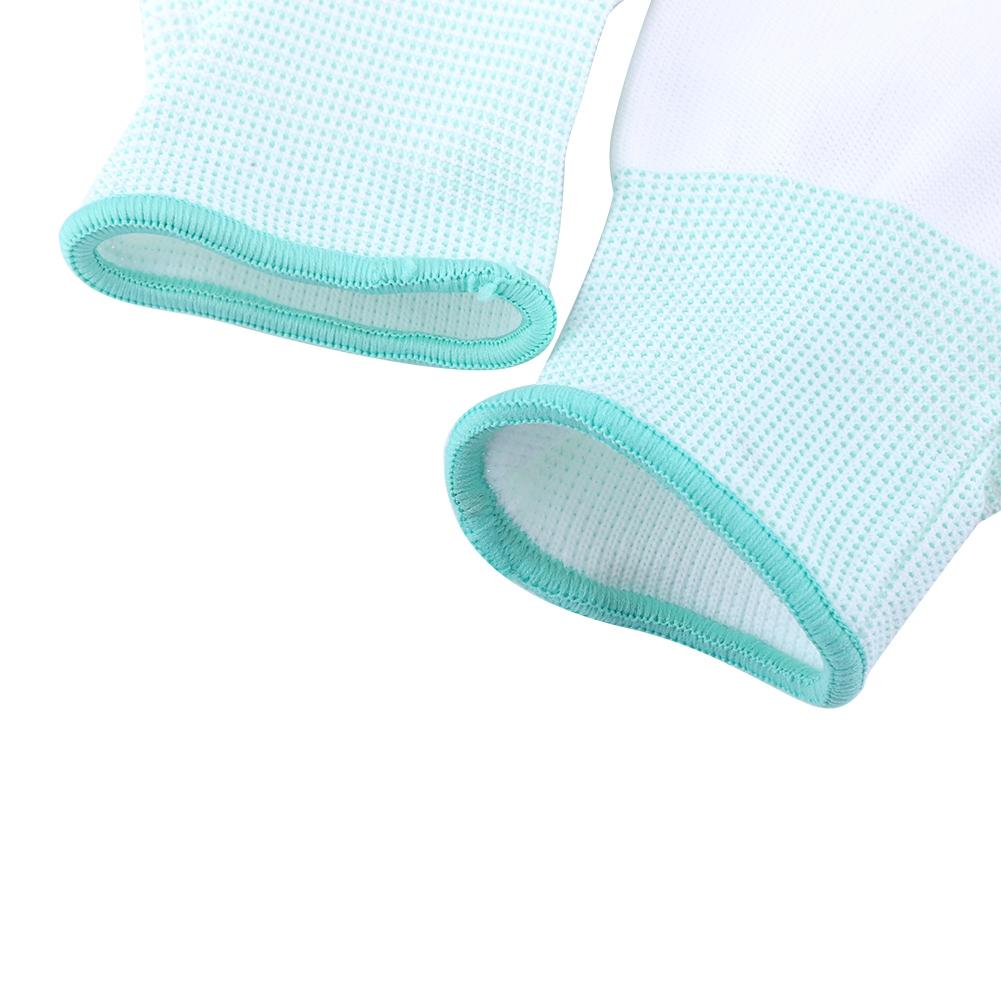 Anti Static Antiskid Glove PU Coated Palm Finger Part for PC Computer Phone (S)