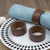 Wood Napkin Rings Dining Table Napkin Holder Decorative Holiday Napkin Rings for Wedding Party Dinner Table Decoration