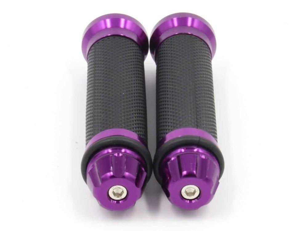 Motorrad Universell Custom Links und Rechts Lila [ImP-6400] Griffe, Set,