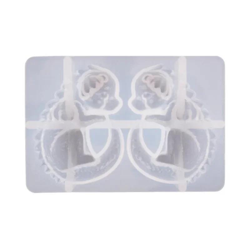 2pcs/Set DIY Crystal Silicone Egg Ball Dragon Mold DIY Craft Projects Make Jewelry Home Decoration Mirror Epoxy for Resin