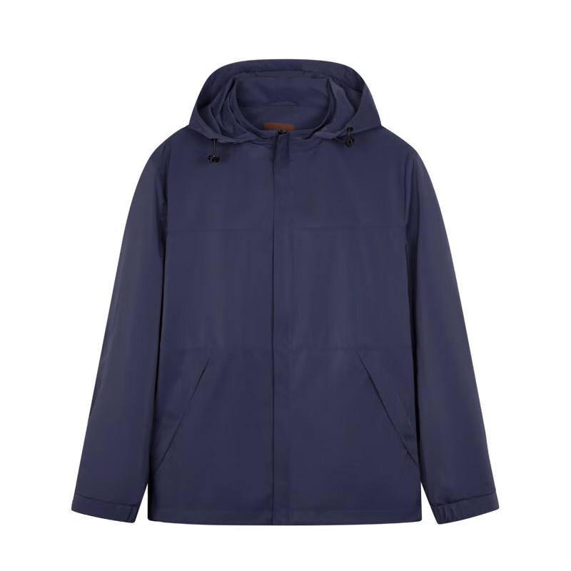 TRIES Men's Lightweight Hooded Jacket