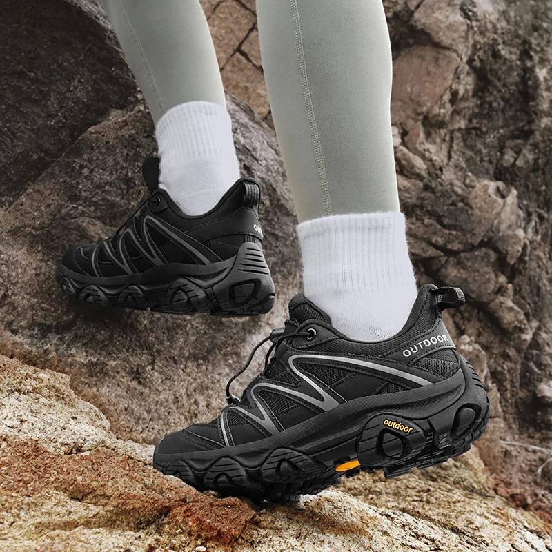 Hiking Shoes Men Shoes Soft Low-top Comfortable Anti-slip Lightweight Outdoor Flat Breathable Casual Running Shoes Men