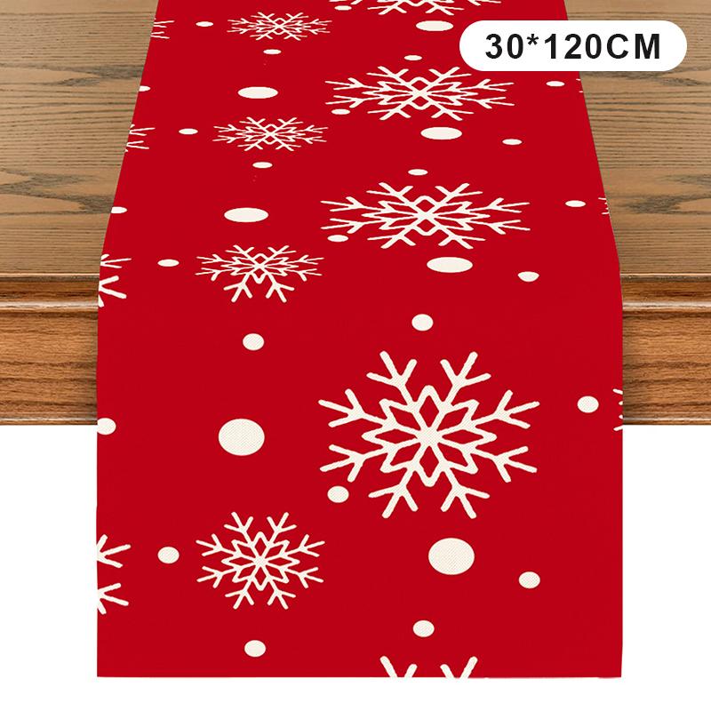 

Різдвяна скатертина-доріжка для столу Вітальня Обідній стіл Декор Різдвяна скатертина з принтом