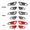 4PCS Red Inner Door Handle Bowl Frame Cover Trim For Chevrolet Equinox LS 2025 2026 Automotive Interior Accessories LHD