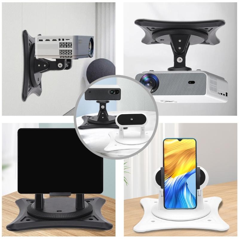 360 Degree Rotatable Projector Stand ABS Designs Adjustable Projector Mount for Home Theater Office Presentation Use
