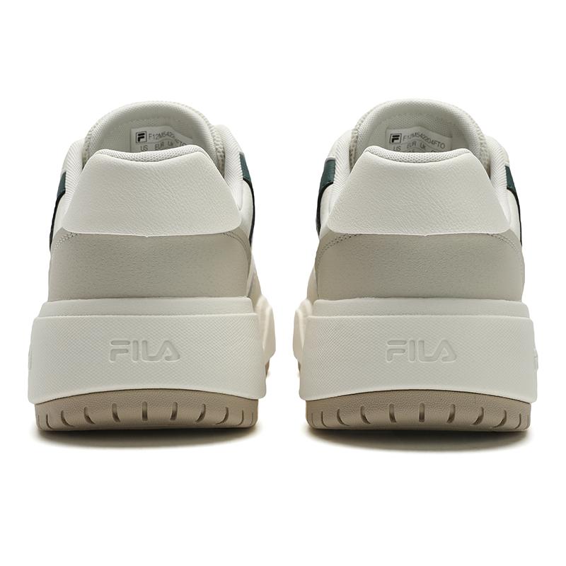 Fila Dinamica Casual Classic Retro Simple Versatile Low-Top Skate Shoes Men Sneakers Tofu-White Gray F12M542204FTO