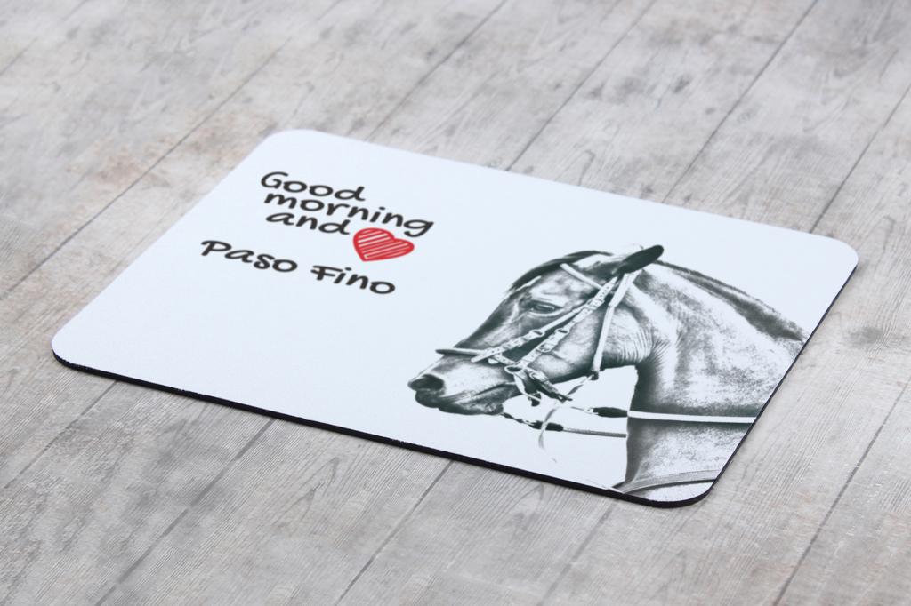 Paso Fino - Art-Dog markasından baskılı mouse pad, atlı kişiselleştirilmiş pad, ofis çalışanı için benzersiz alet