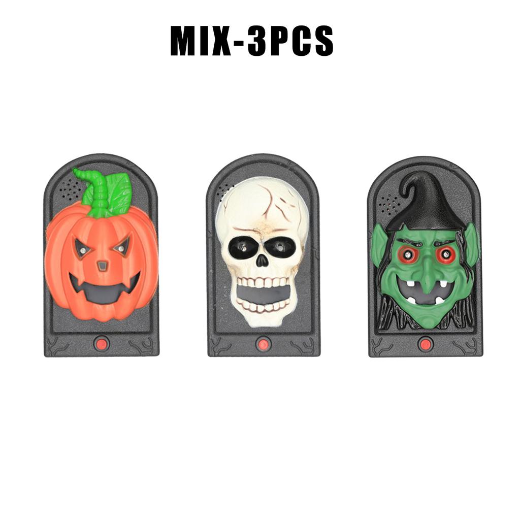 Halloween Doorbell Jump Scare Motion Activated Screaming Prank Prop Wireless Sound Effects Haunted House Terror Tech
