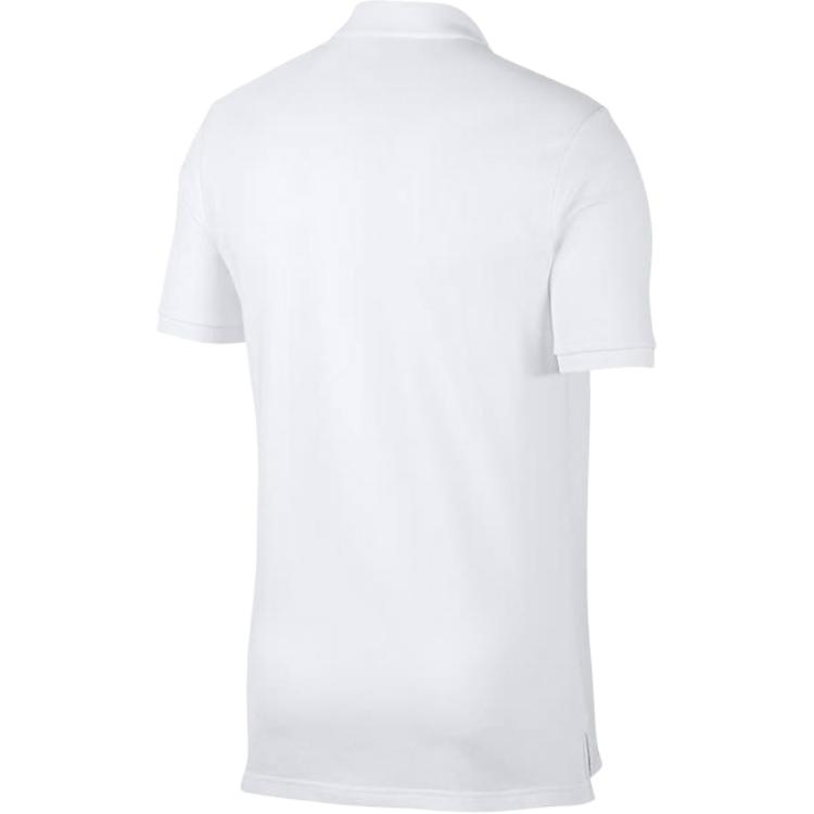 Nike Logo Letter Short Sleeve Polo Shirt Men Tops White 909746-100