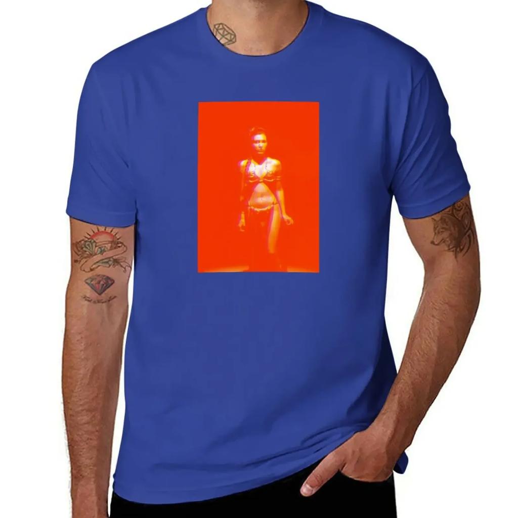 Leia in red T-Shirt blanks sports fans kawaii clothes t shirt for men
