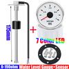 7 Color Backlight 2"52mm Water Level Gauge+Water Level Sensor 100-600mm Custom 0-190Ohm Water Tank Meter Indicator Auto Car Boat