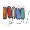 Feux latéraux à 4 LED pour remorque, indicateur de dégagement à 4 LED 12V-24V, 2 pièces