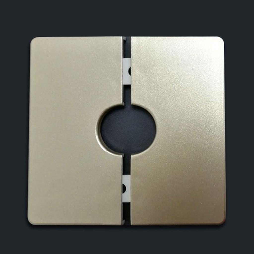 Ścienna dzielona kołnierzowa kwadratowa rozeta maskująca osłona ścienna rury wodnej panel dekoracyjny z zarezerwowanym otworem wiertniczym na kable krany rury