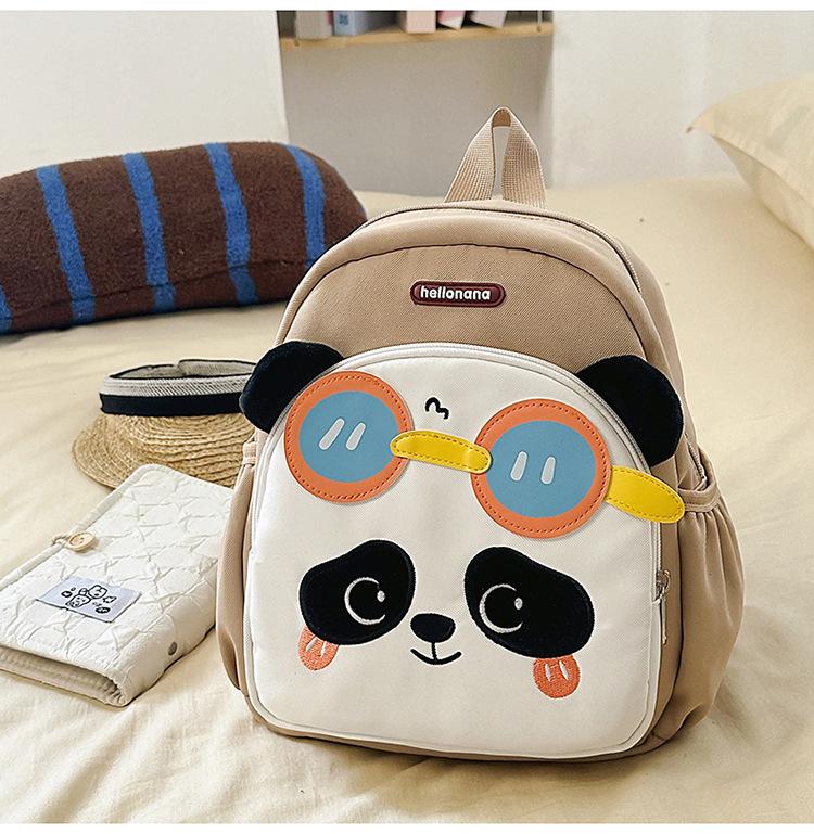 Schoolbag new high-value, fresh, sweet and cute panda backpack, light spring outing backpack for students in grades 1-1